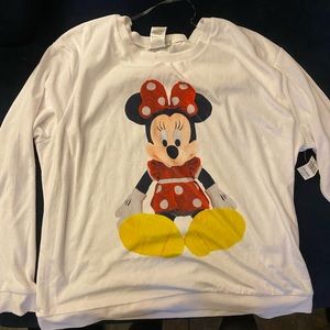 Brand New Minnie Mouse Long Sleeve Tee